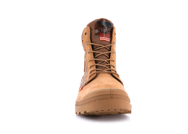 Brown Men's Palladium Pampa X Destiny Waterproof Boots | 5467LPBGV