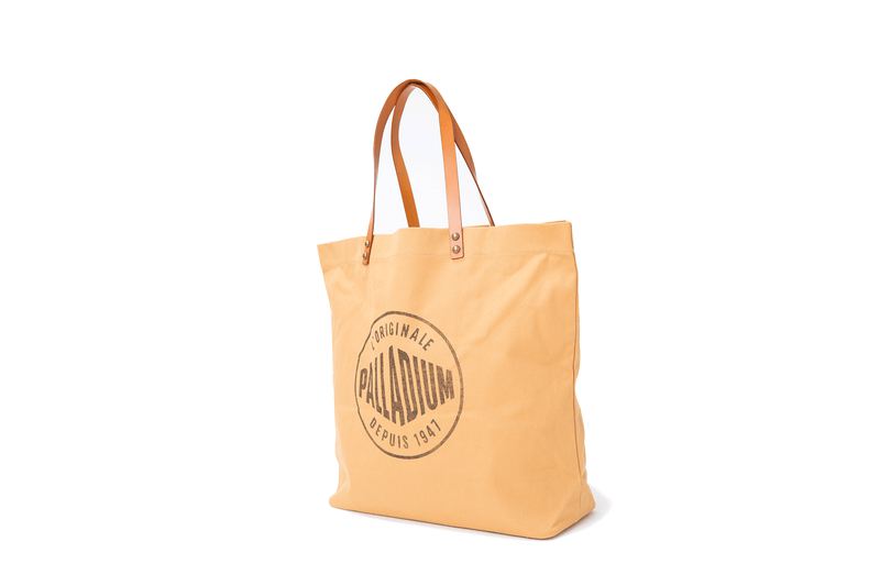 Brown Men's Palladium Round Logo Tote Bags | 5716ONCSK