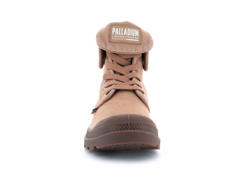 Brown Women's Palladium Baggy High Tops | 0951DVWQM