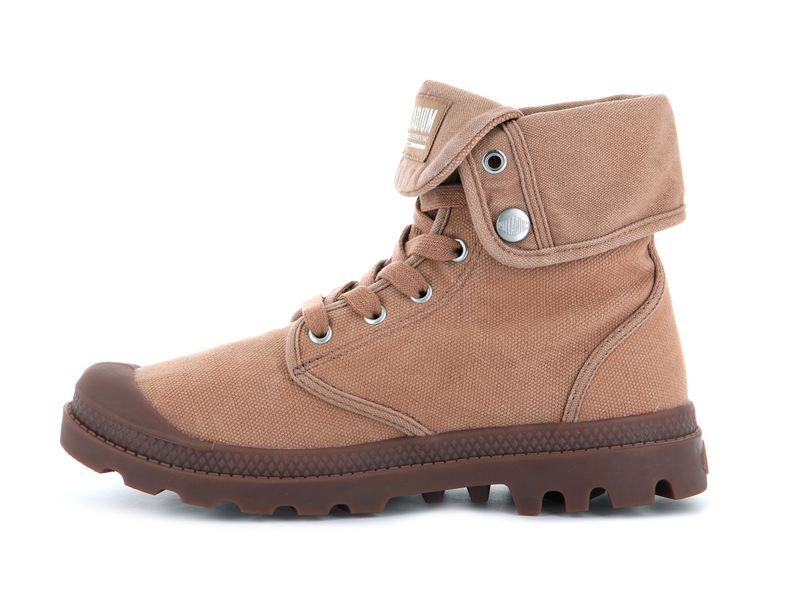 Brown Women's Palladium Baggy High Tops | 0951DVWQM