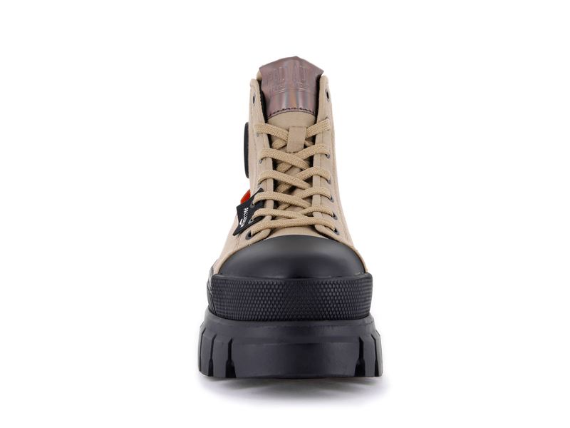 Brown Women's Palladium Revolt Hi Tx High Tops | 5461NFSKJ