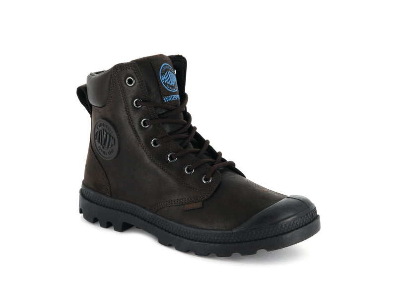 Chocolate Kids' Palladium Pampa Cuff Wp Lux Boots | 1860GEKVT