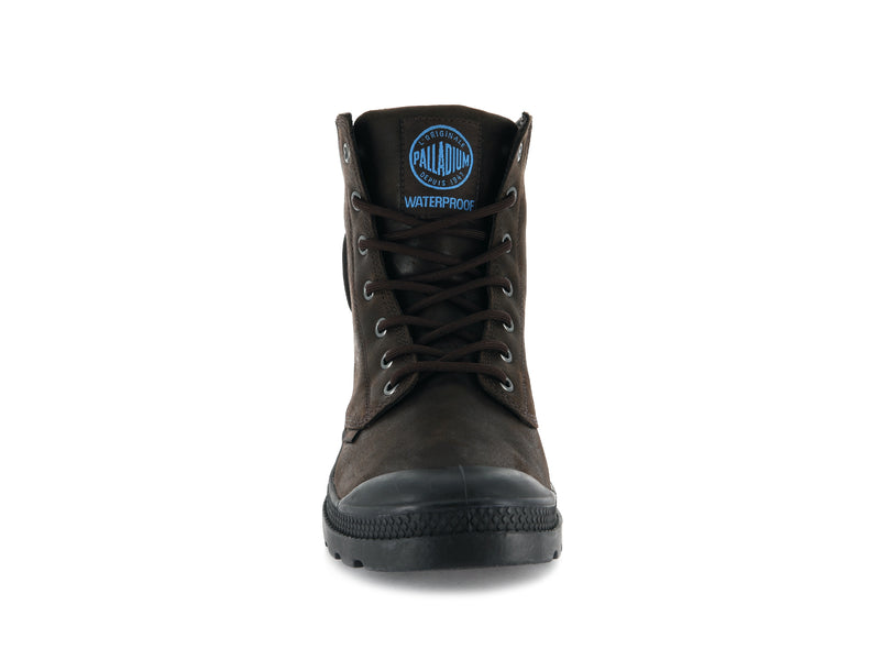 Chocolate Kids' Palladium Pampa Cuff Wp Lux Boots | 1860GEKVT