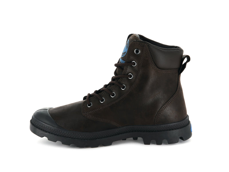 Chocolate Kids' Palladium Pampa Cuff Wp Lux Boots | 1860GEKVT