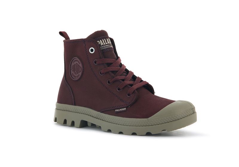 Chocolate Women's Palladium Pampa Hi Zip Sl Boots | 6415QZEPN