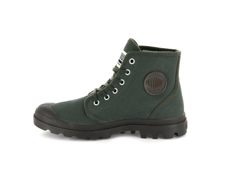 Green Kids' Palladium Pampa Hi Originale Boots | 1597LRJSD