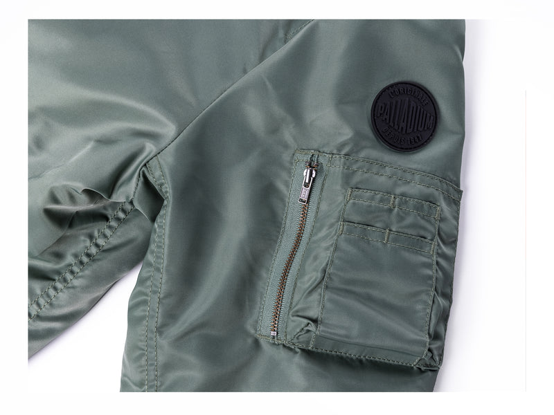 Green Men's Palladium City Flight Jackets | 4378NEQRA