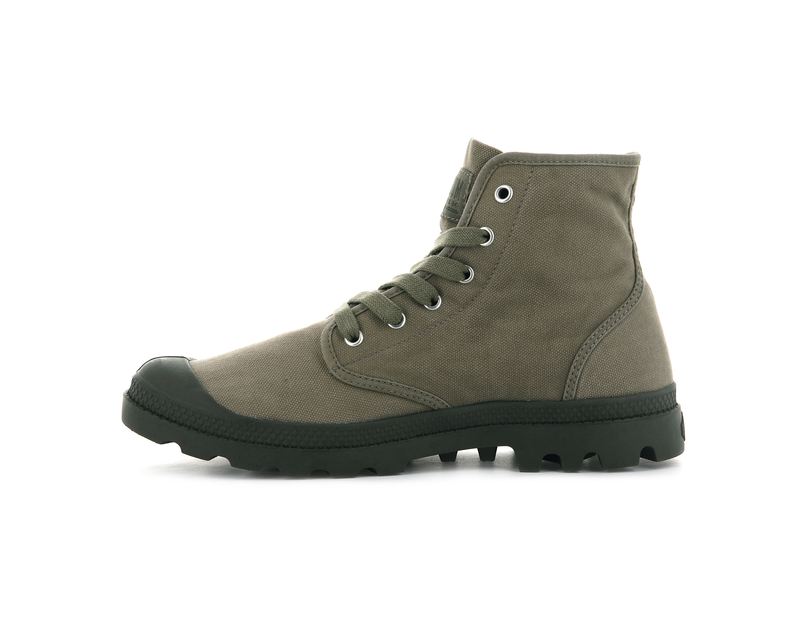 Green Men's Palladium Pampa Hi Boots | 8360OEWZL