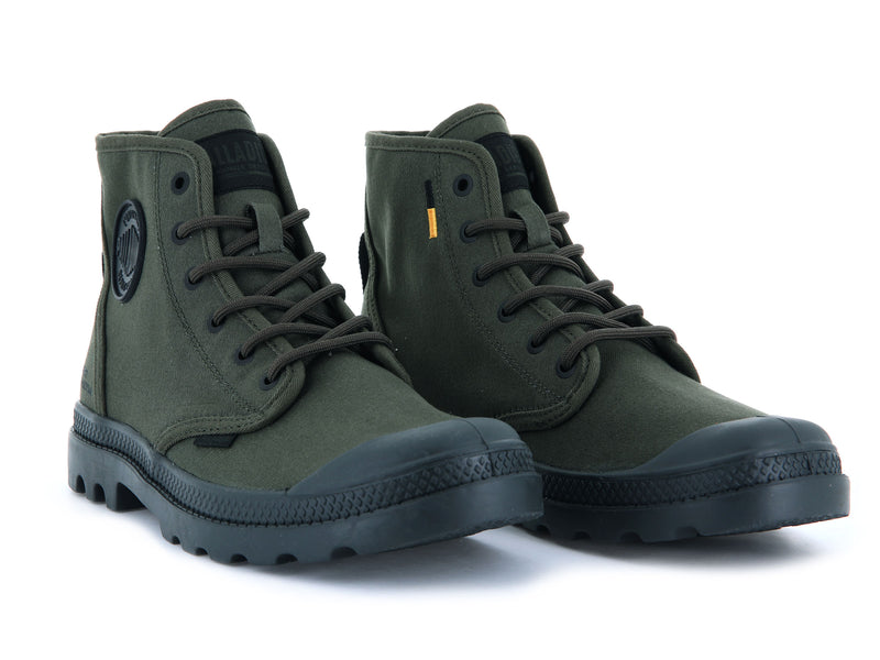 Green Men's Palladium Pampa Hi Htg Supply High Tops | 7902TMSPG