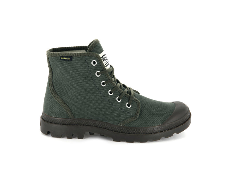 Green Men\'s Palladium Pampa Hi Originale Boots | 3691DWHBO