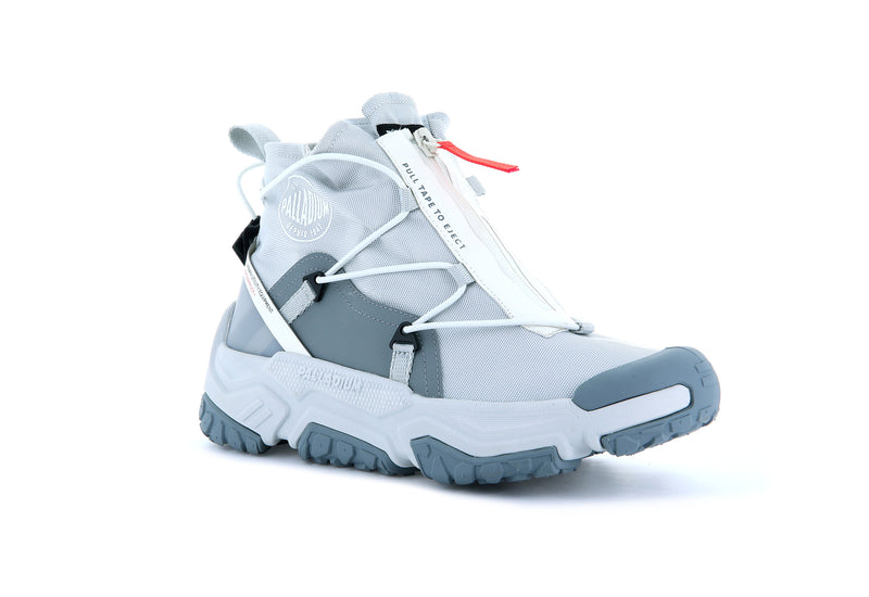 Grey Kids' Palladium Off-Grid Hi Zip Waterproof + Low Tops | 3740TGDKX