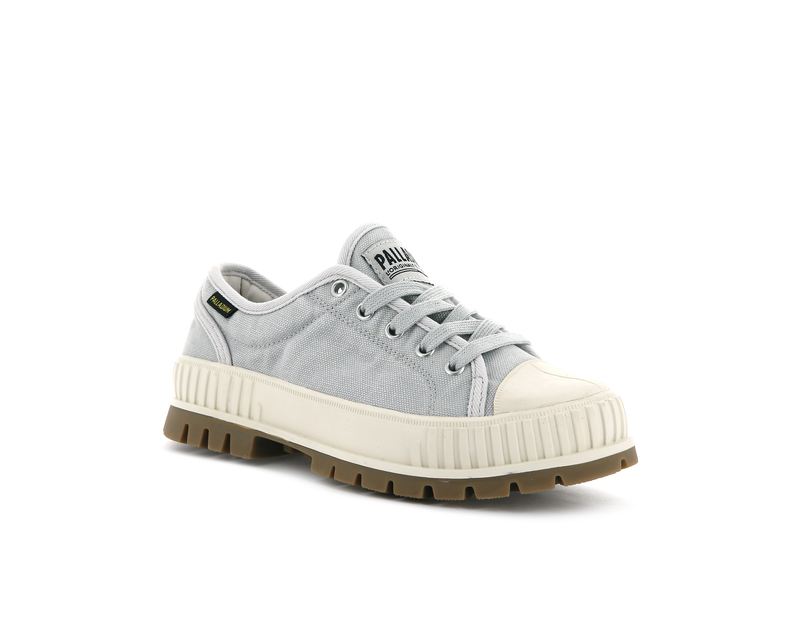 Grey Kids' Palladium Pallashock Og Low Tops | 9547VSUWP