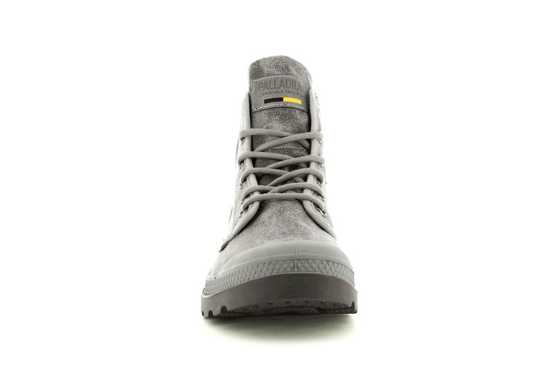 Grey Kids' Palladium Pampa Hi Wax Boots | 1238FXRBH