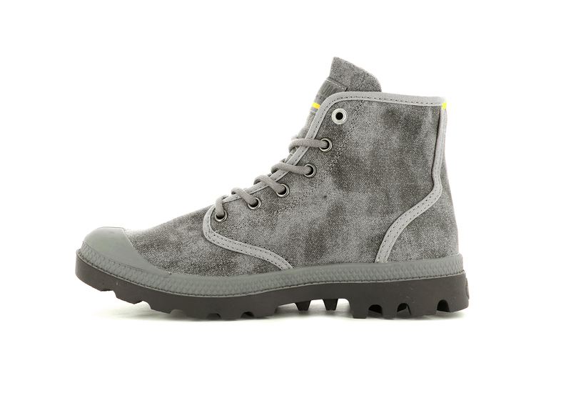 Grey Kids' Palladium Pampa Hi Wax Boots | 1238FXRBH