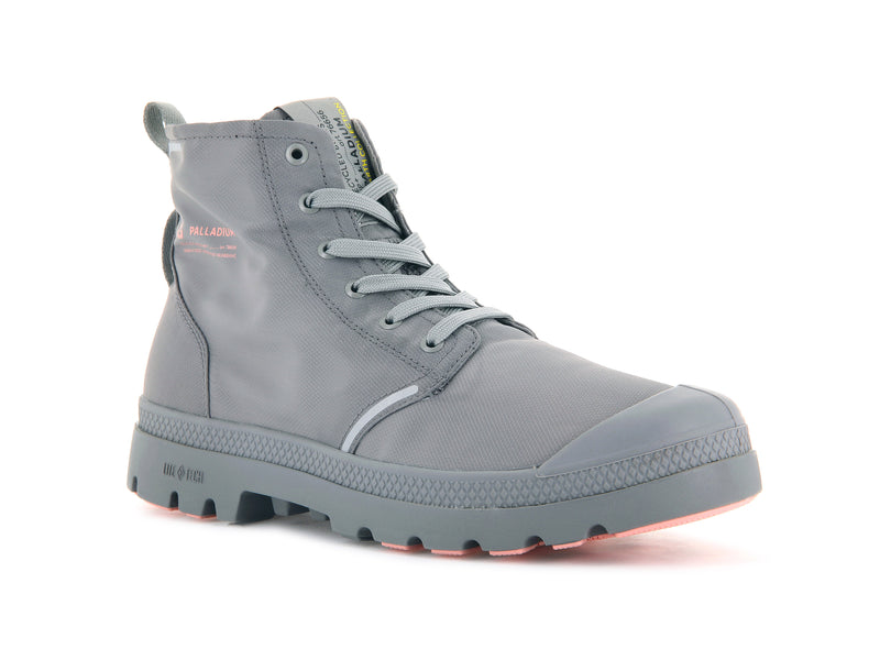 Grey Kids\' Palladium Pampa Lite+ Recycle Wp+ Boots | 2607IRFJL