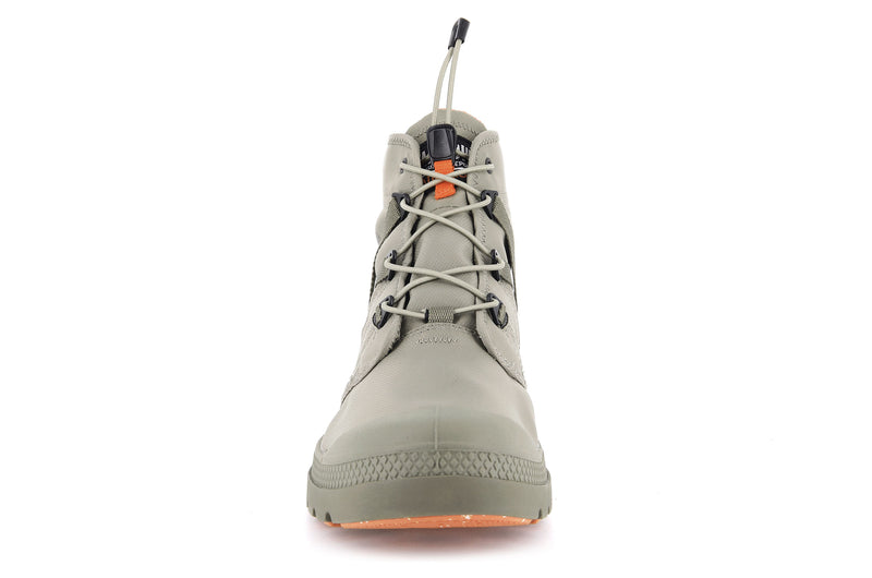 Grey Kids' Palladium Pampa Travel Lite+ Waterproof Boots | 3428NYDVB