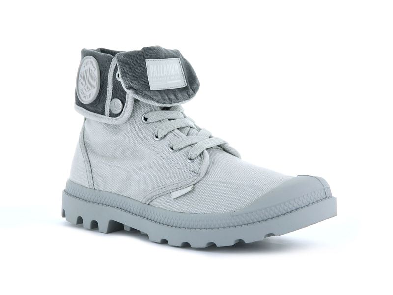 Grey Men's Palladium Baggy Boots | 9471MUSXD