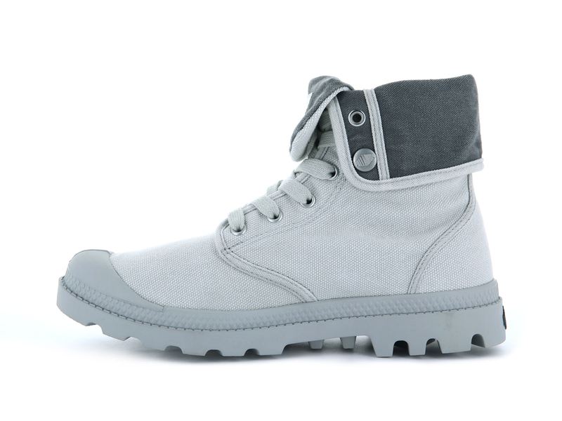 Grey Men's Palladium Baggy Boots | 9471MUSXD