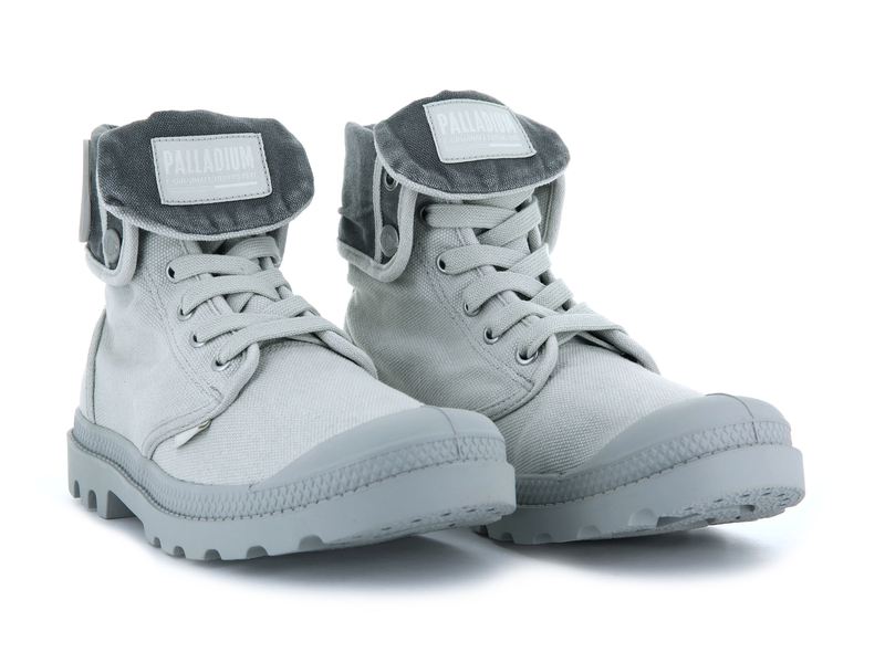 Grey Men's Palladium Baggy Boots | 9471MUSXD