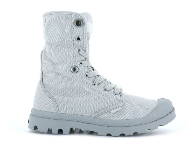 Grey Men's Palladium Baggy Boots | 9471MUSXD