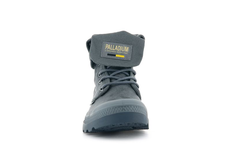 Grey Men's Palladium Pampa Baggy Wax High Tops | 0623TBFZS