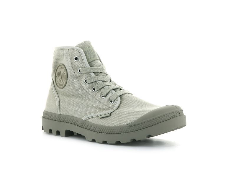 Grey Men's Palladium Pampa Hi Boots | 6248PIUFL