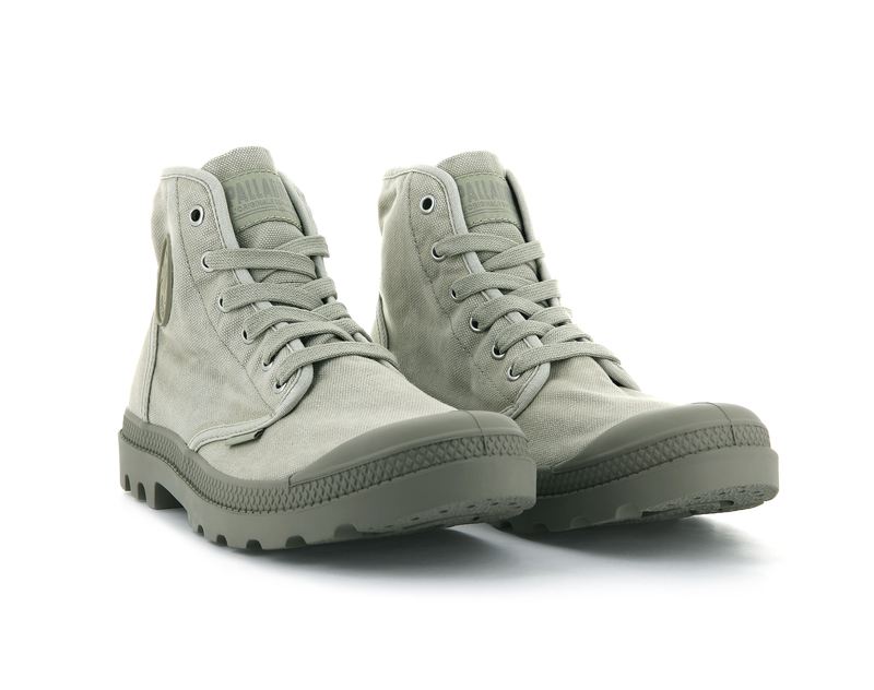 Grey Men's Palladium Pampa Hi Boots | 6248PIUFL