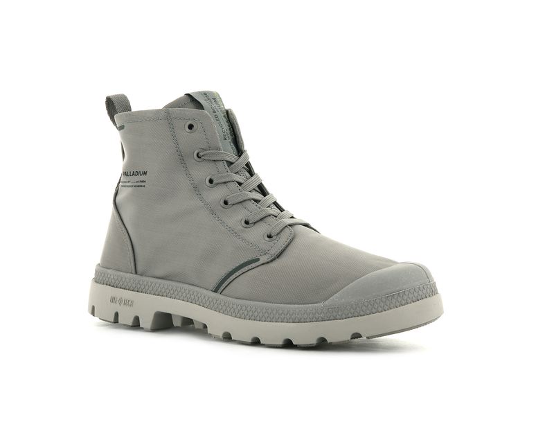 Grey Men's Palladium Pampa Lite+ Recycle Wp+ High Tops | 2187JWBUP