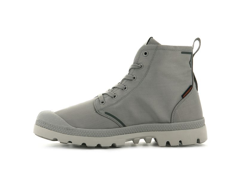 Grey Men's Palladium Pampa Lite+ Recycle Wp+ High Tops | 2187JWBUP