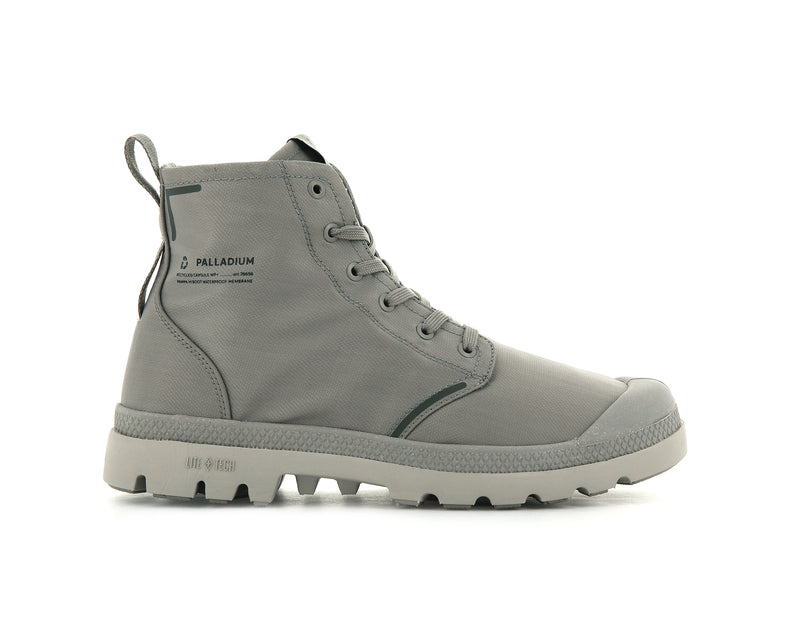 Grey Men\'s Palladium Pampa Lite+ Recycle Wp+ High Tops | 2187JWBUP