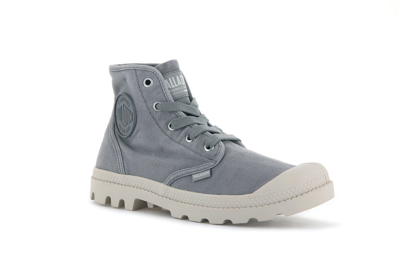 Grey Women's Palladium Pampa Hi Boots | 3620PTMLV