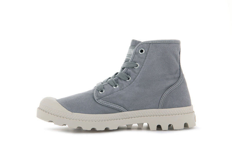 Grey Women's Palladium Pampa Hi Boots | 3620PTMLV