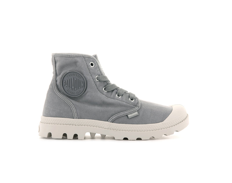 Grey Women\'s Palladium Pampa Hi Boots | 3620PTMLV