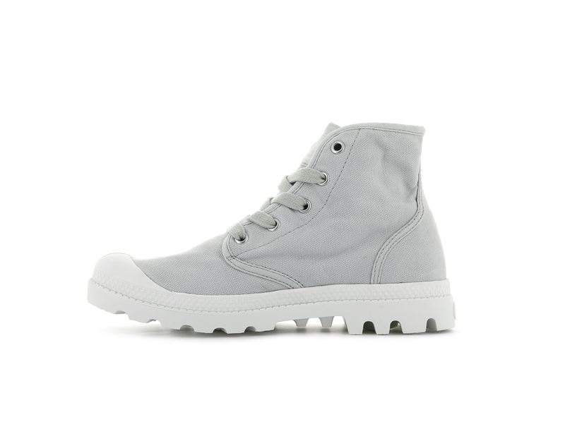 Grey Women's Palladium Pampa Hi Boots | 6429BAFEX