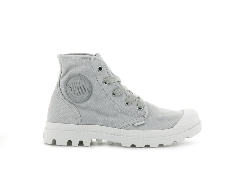 Grey Women\'s Palladium Pampa Hi Boots | 6429BAFEX