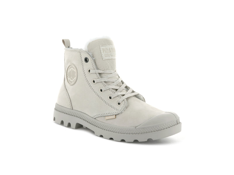 Grey Women's Palladium Pampa Hi Zip Wl Boots | 3890LJDSI