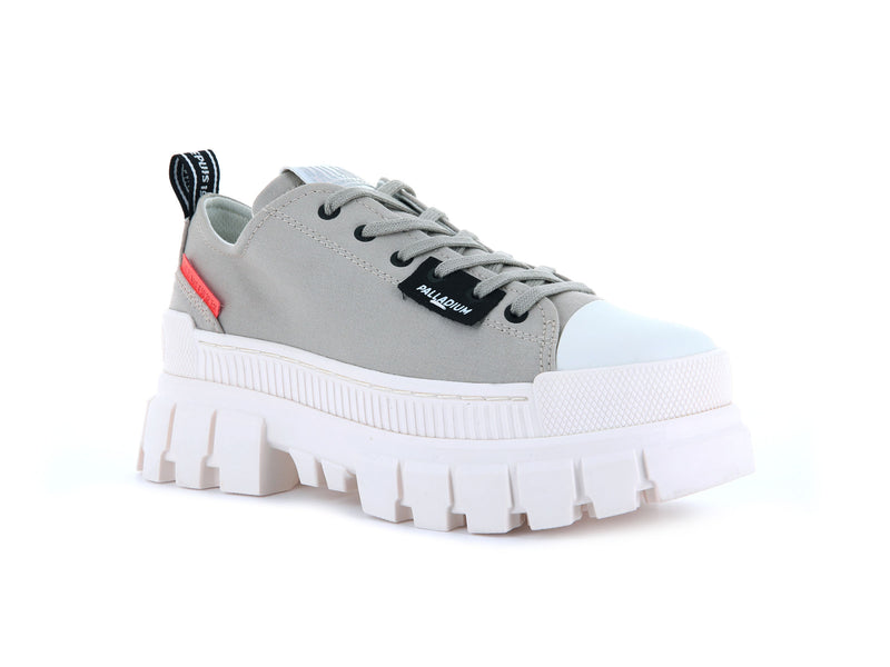 Grey Women's Palladium Revolt Lo Tx Low Tops | 3401GREIJ