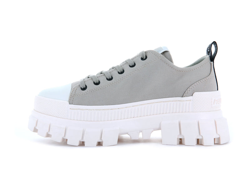 Grey Women's Palladium Revolt Lo Tx Low Tops | 3401GREIJ