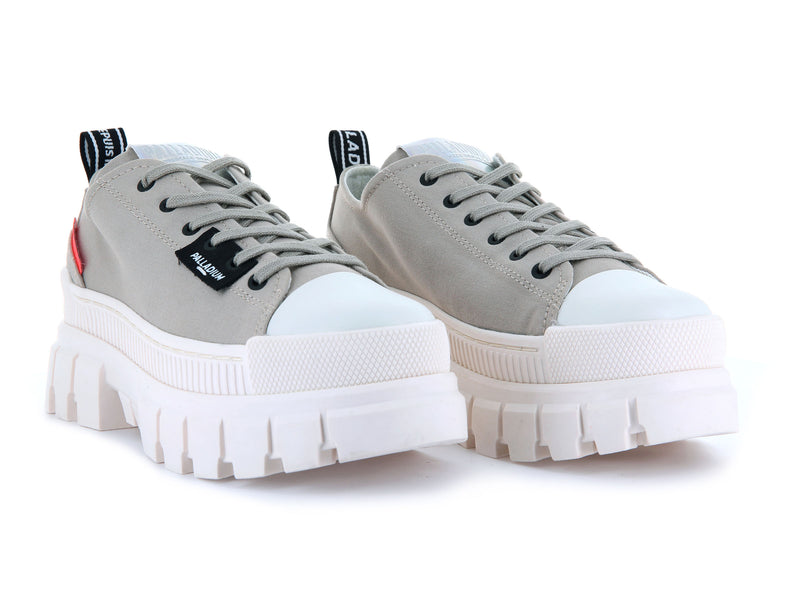 Grey Women's Palladium Revolt Lo Tx Low Tops | 3401GREIJ