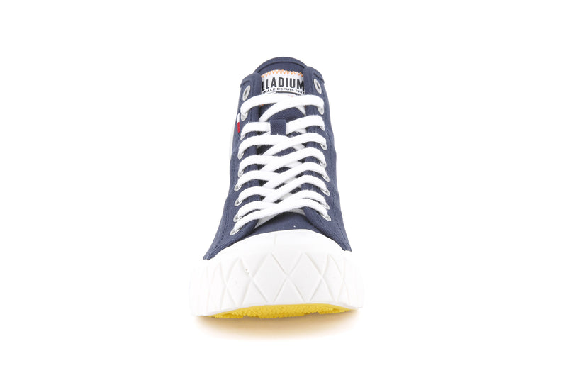 Indigo Kids' Palladium Palla Ace Canvas Mid Low Tops | 1806HISEP