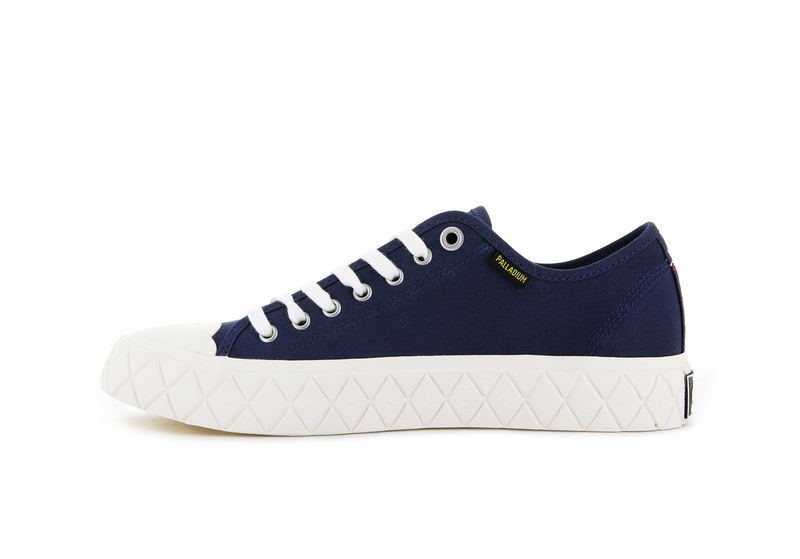 Indigo Men's Palladium Palla Ace Canvas Low Tops | 5017HAMJF