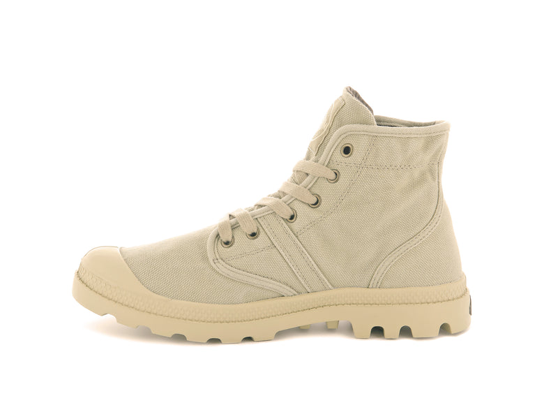 Khaki Men's Palladium Pallabrousse Boots | 6234MVFKI