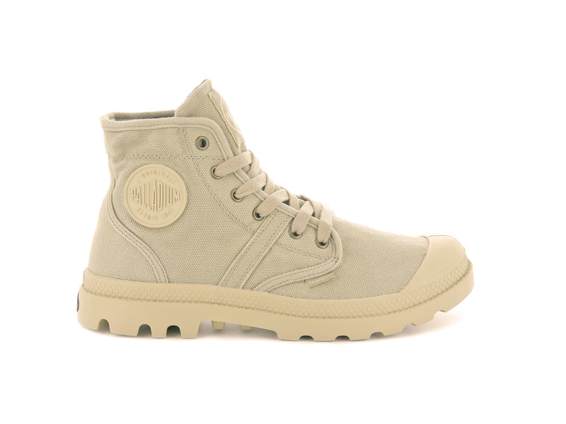 Khaki Men\'s Palladium Pallabrousse Boots | 6234MVFKI