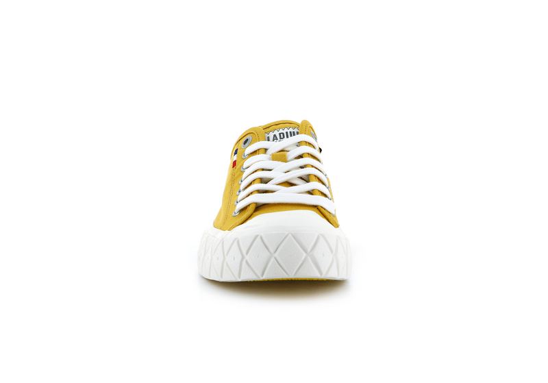 Mustard Kids' Palladium Palla Ace Canvas Low Tops | 4510RNOEU