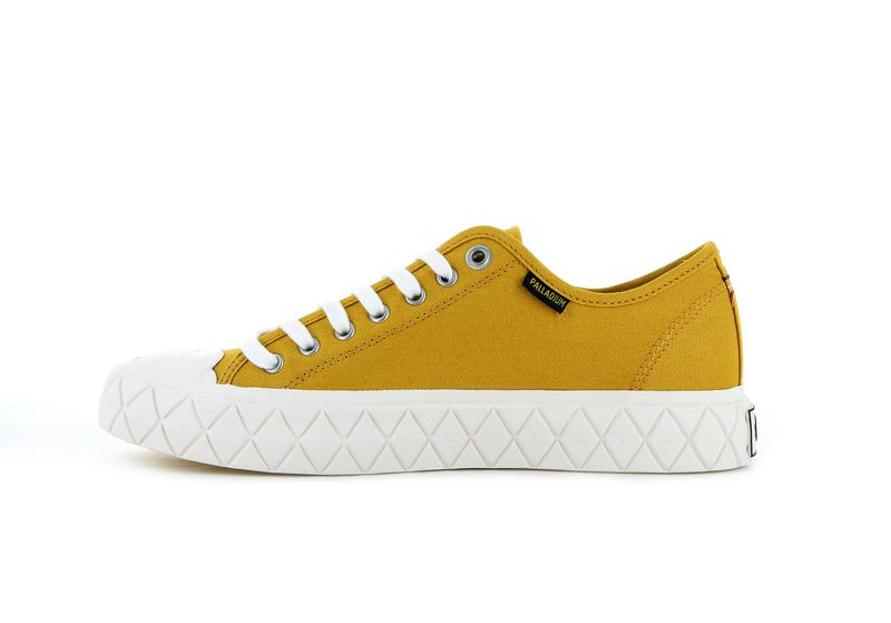 Mustard Kids' Palladium Palla Ace Canvas Low Tops | 4510RNOEU