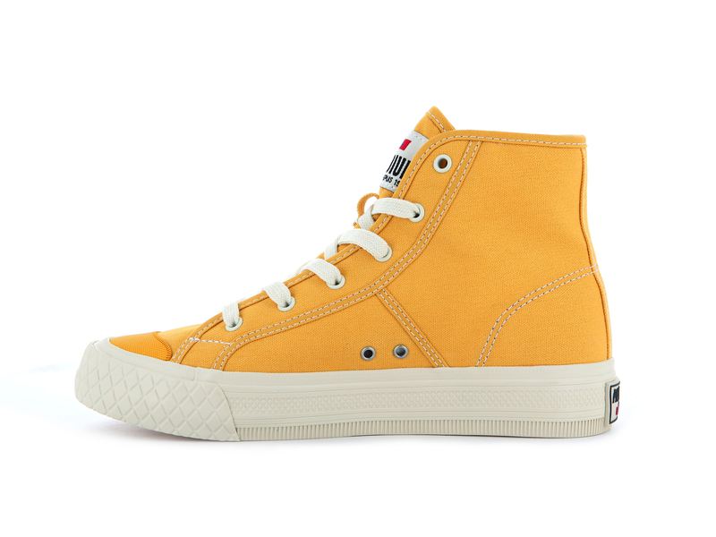 Mustard Women's Palladium Palla Louvel High Tops | 4271IMAUK