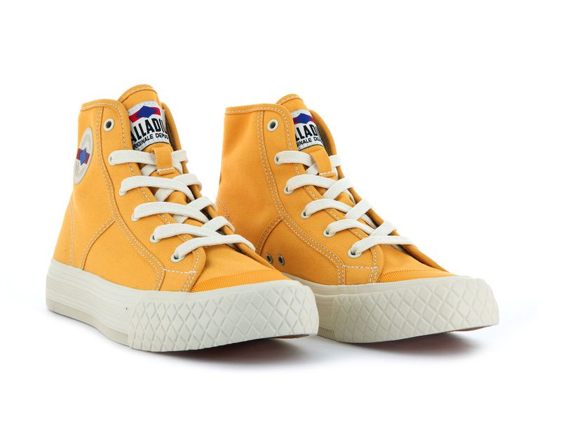 Mustard Women's Palladium Palla Louvel High Tops | 4271IMAUK