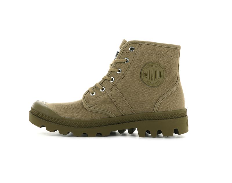 Olive Kids' Palladium Pallabrousse Legion Boots | 1063REVUO