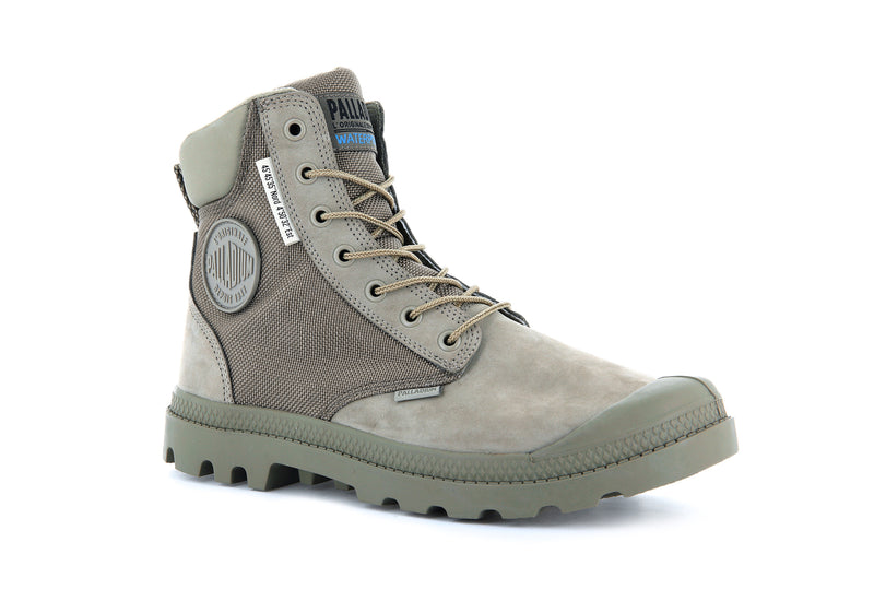 Olive Kids' Palladium Pampa Sc Wpn U-S Boots | 6812PWVAZ