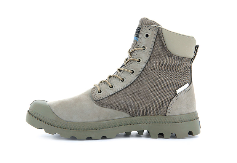 Olive Kids' Palladium Pampa Sc Wpn U-S Boots | 6812PWVAZ